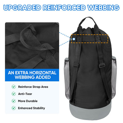2PK 120L Laundry Bag Backpack (2 Count)
