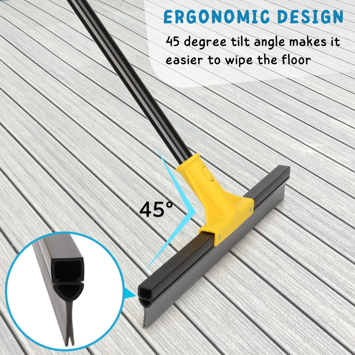 Squeegee Broom for Floor