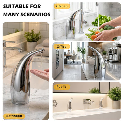 Automatic Soap Dispenser Touchless Rechargeable 10 oz 2 Pack