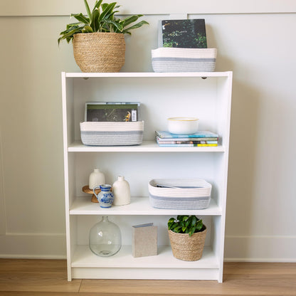 11.8"x8"x4.5” Storage Baskets for Shelves 3 Pack (3 Count)