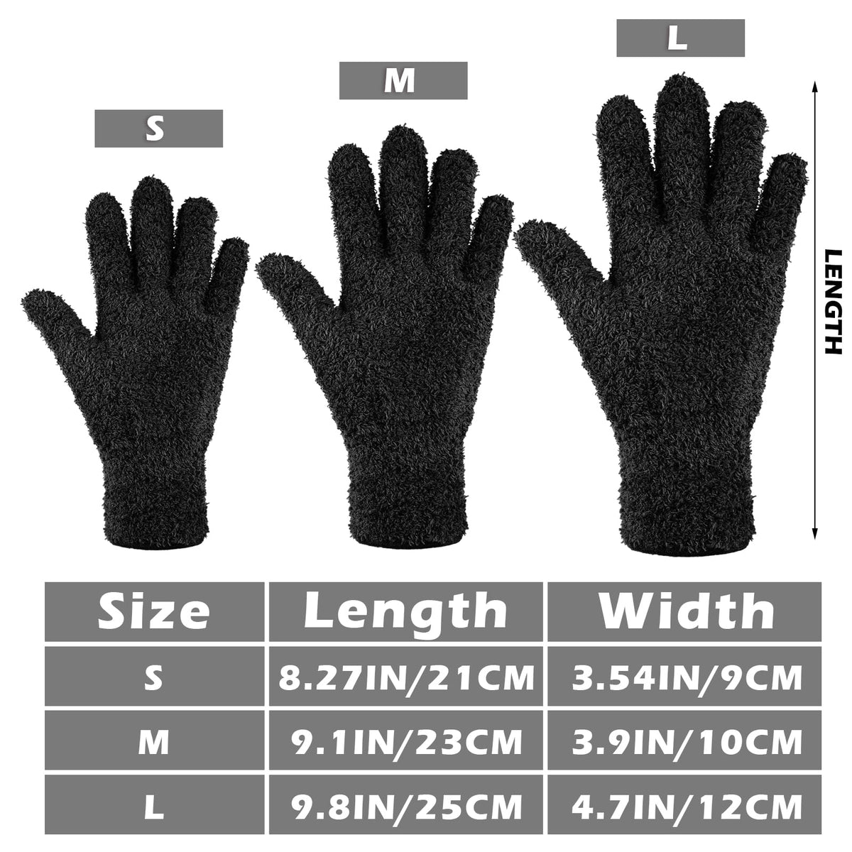 6 Pairs Microfiber Dusting Gloves for Plants Leaf (6 Count)