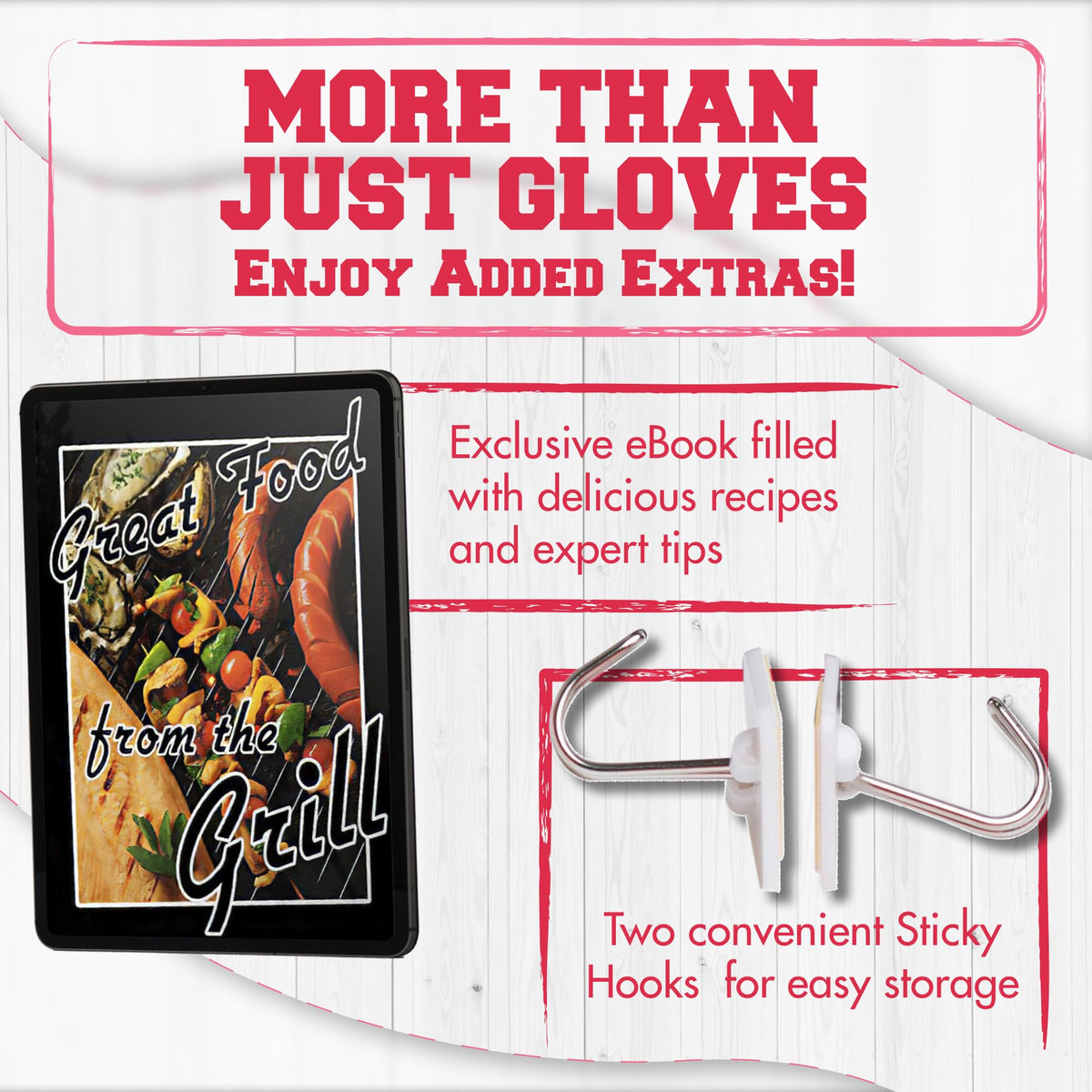 S Silicone Smoker BBQ Gloves (2 Count)