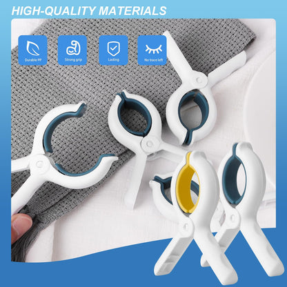3.7 Inch Towel Clips for Beach Chairs 6 Pack