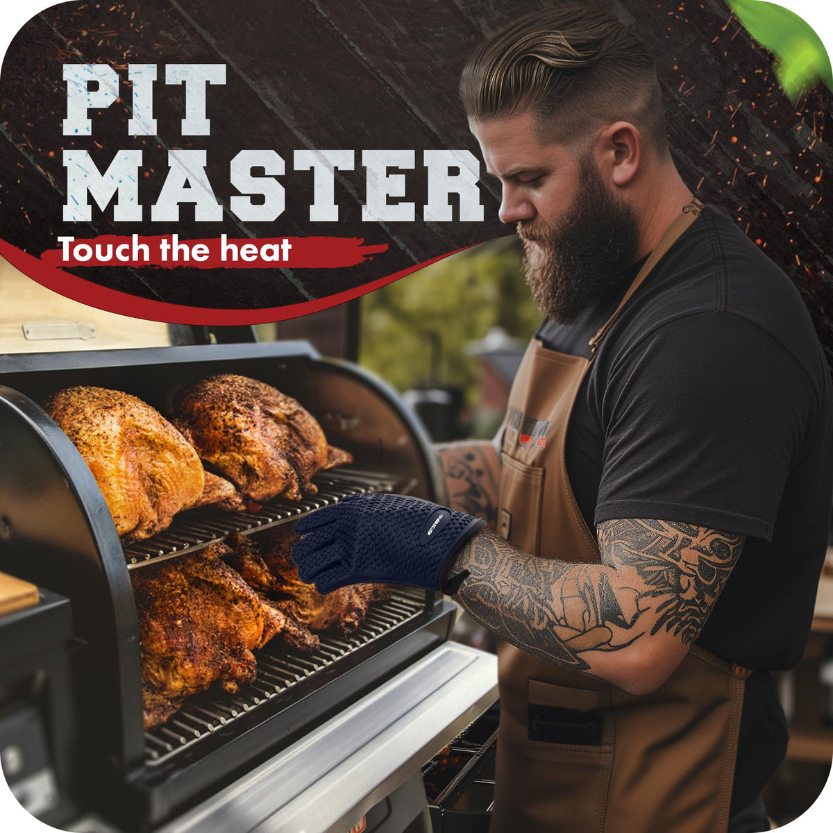 XL Silicone Smoker BBQ Gloves (2 Count)