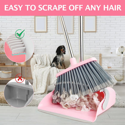 2 Pack Broom and Dustpan Combo Set (2 Count)
