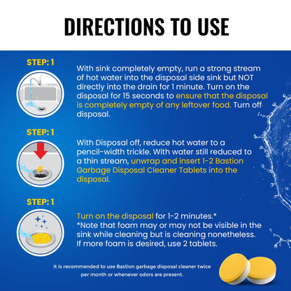 Garbage Disposal Cleaner Deodorizer Tablets (24 Count)