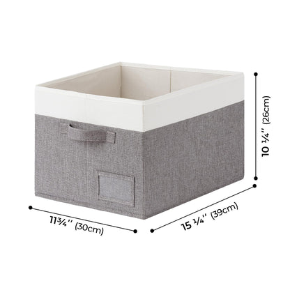 Closet Storage Bins with Label (3 Count)