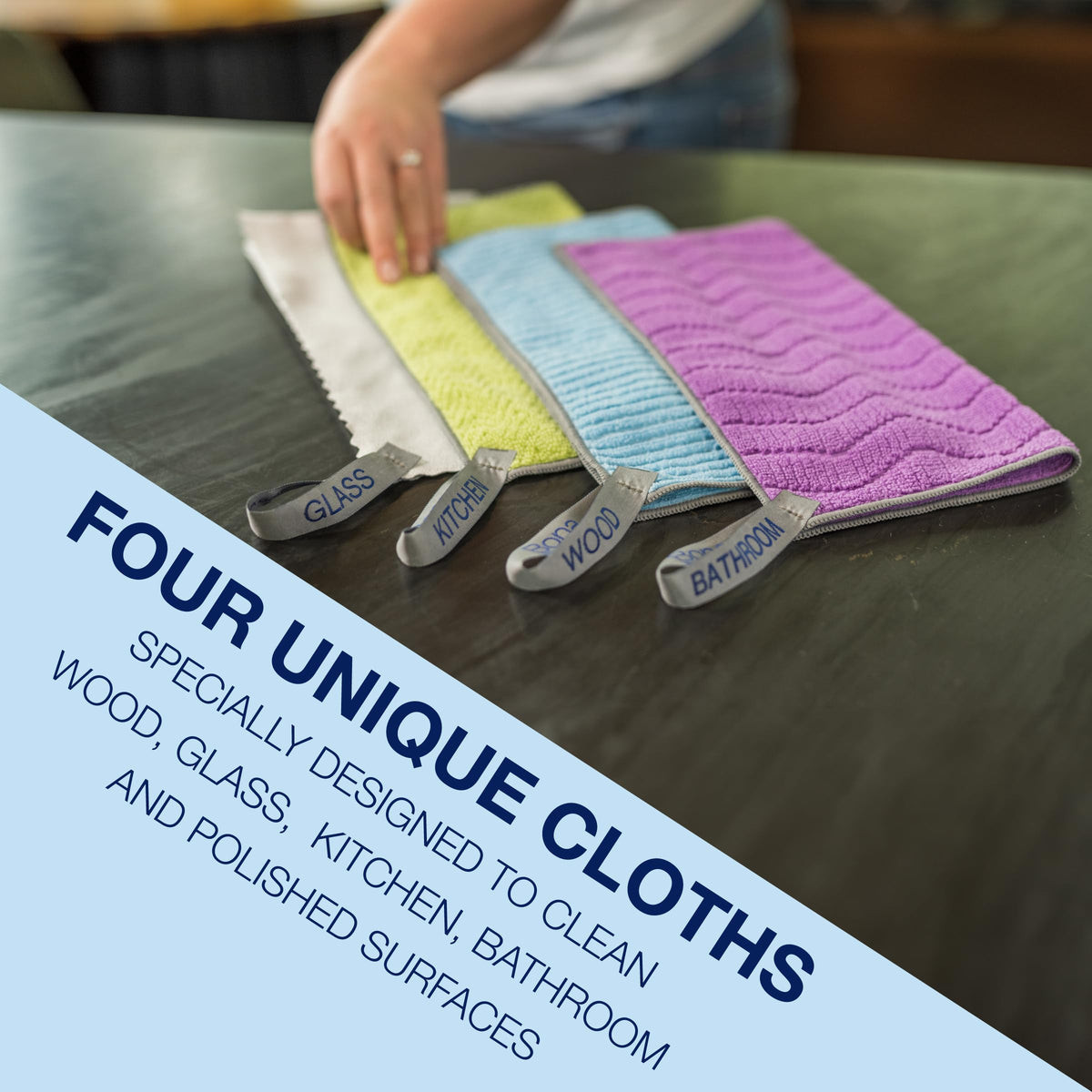 Microfiber Cleaning Cloths Multipack (4 Count)