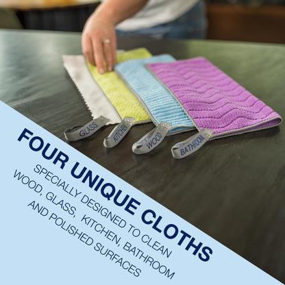 Microfiber Cleaning Cloths Multipack (4 Count)
