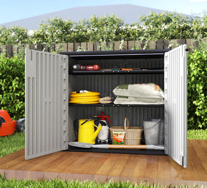 37 Cu.ft Outdoor Storage Cabinet with One Tool Kit