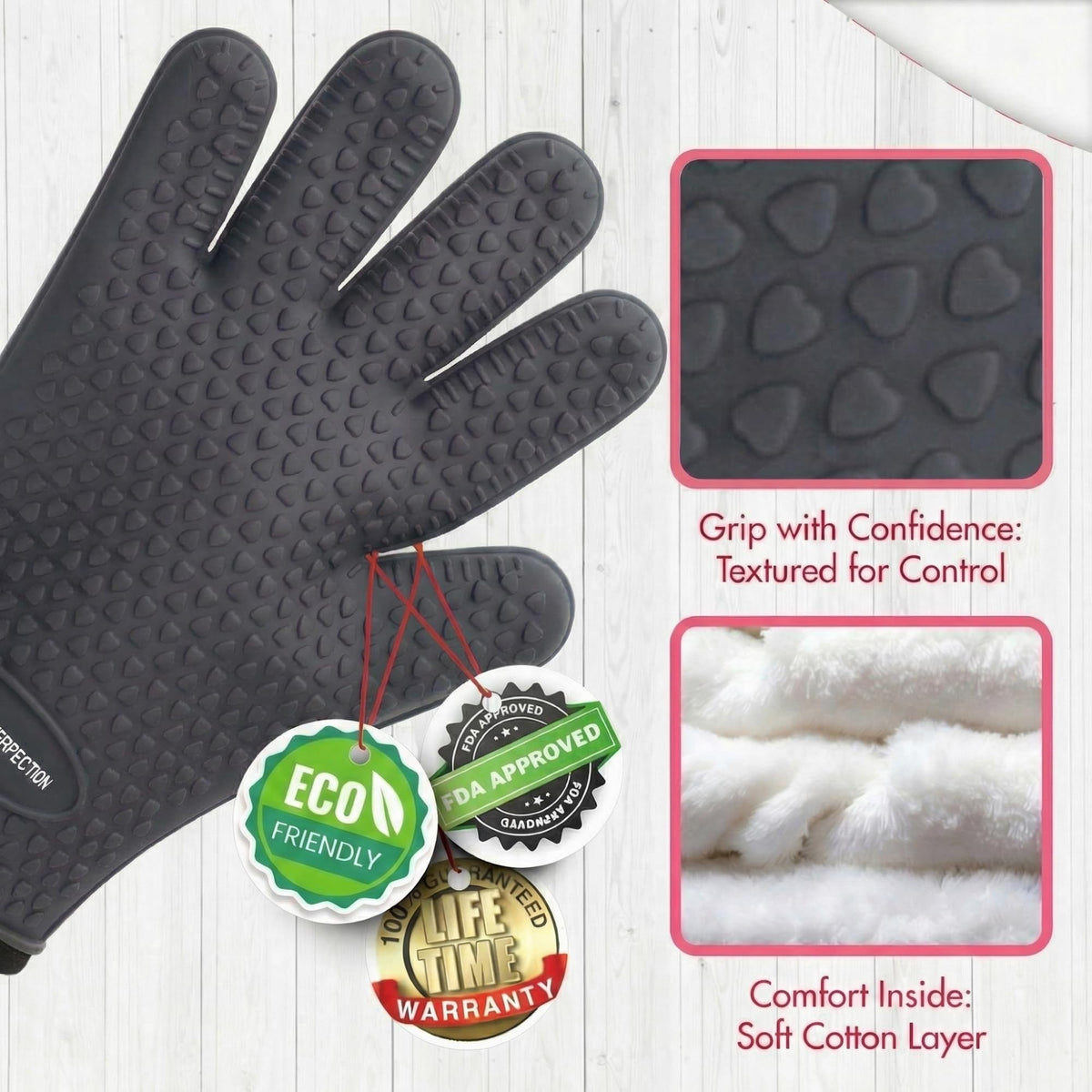 Silicone Smoker BBQ Gloves