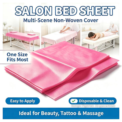 50 PCS Massage Table Sheet Disposable Spa Bed Cover 75"x31" Oil (50 Count)