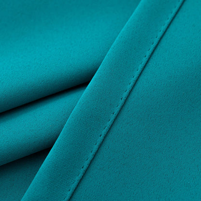 Teal Cafe Curtain 30 Inches Length (2 Count)