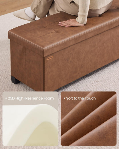 Storage Ottoman Bench with Legs