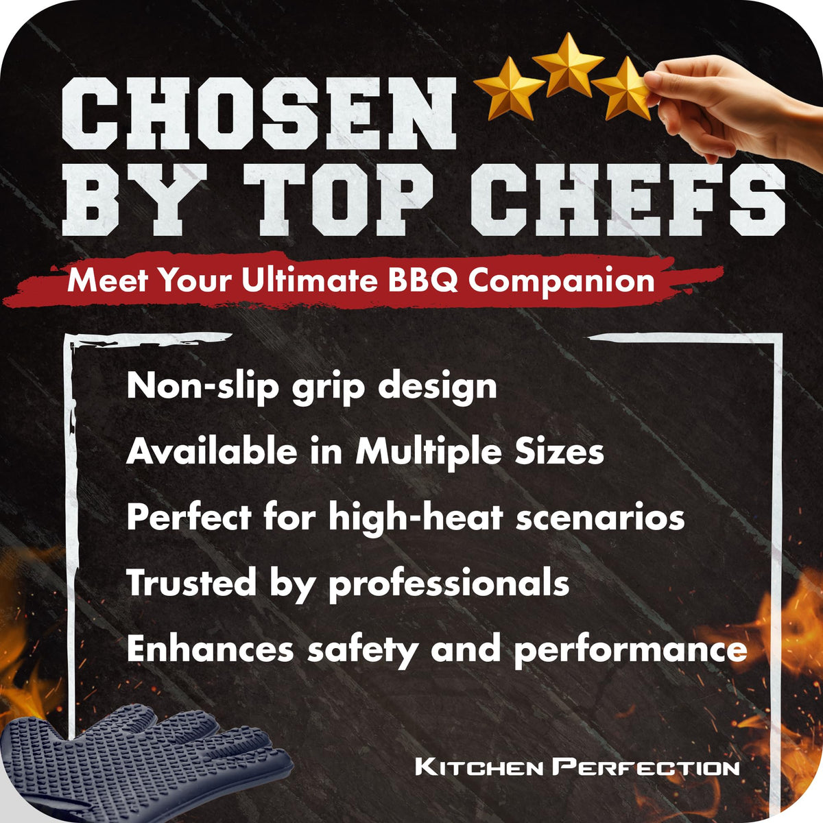XL Silicone Smoker BBQ Gloves (2 Count)