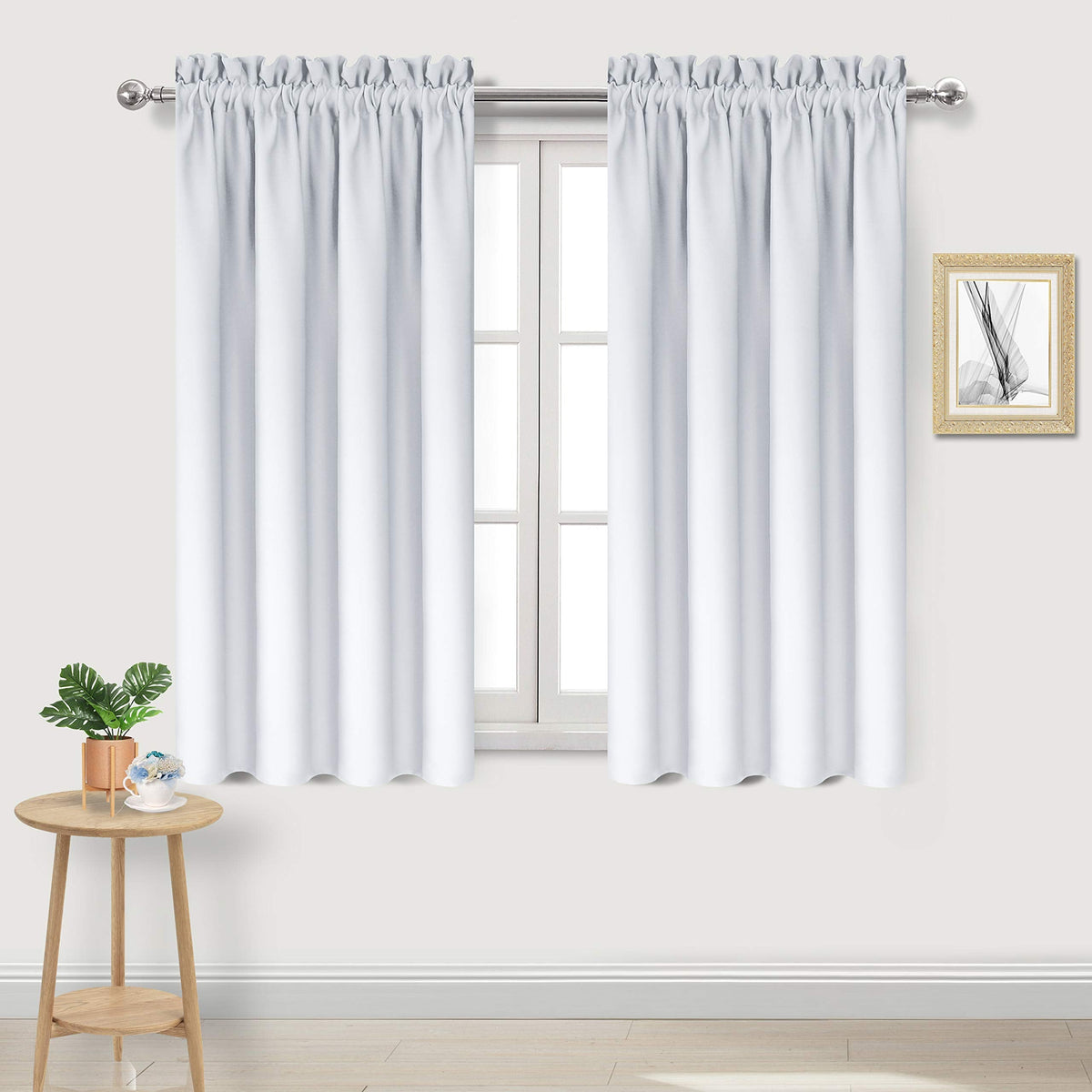 Blackout Curtains for Bedroom Living Room 42 x 54 Inch Long 2 Panels (2 Count)