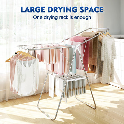 Large Stainless Steel Clothes Drying Rack