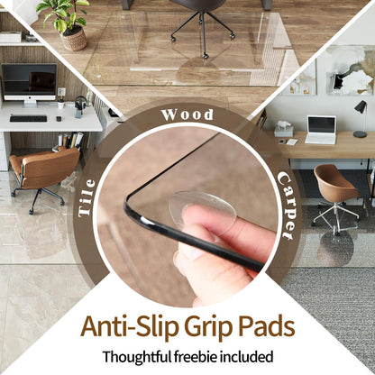 Tempered Glass Chair Mat 48"x48"