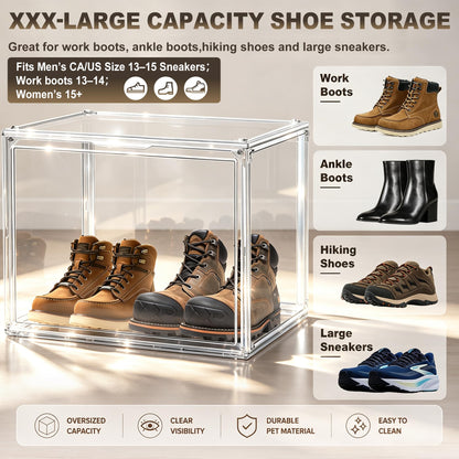 5 Pack XXX Large Clear Acrylic Display Box (5 Count)