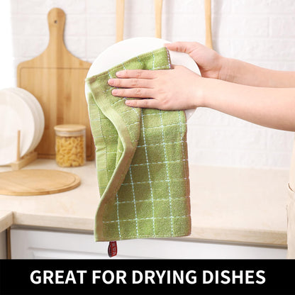100% Cotton Terry Kitchen Dish Cloths (12 Count)