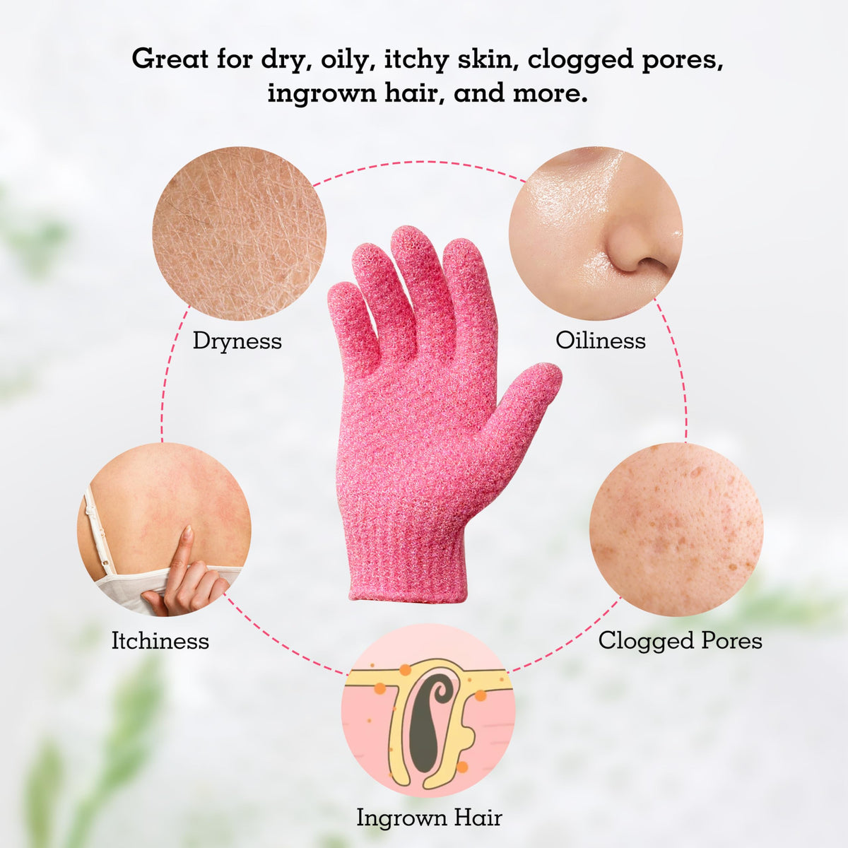 Exfoliating Glove for Shower Bath (3 Count)