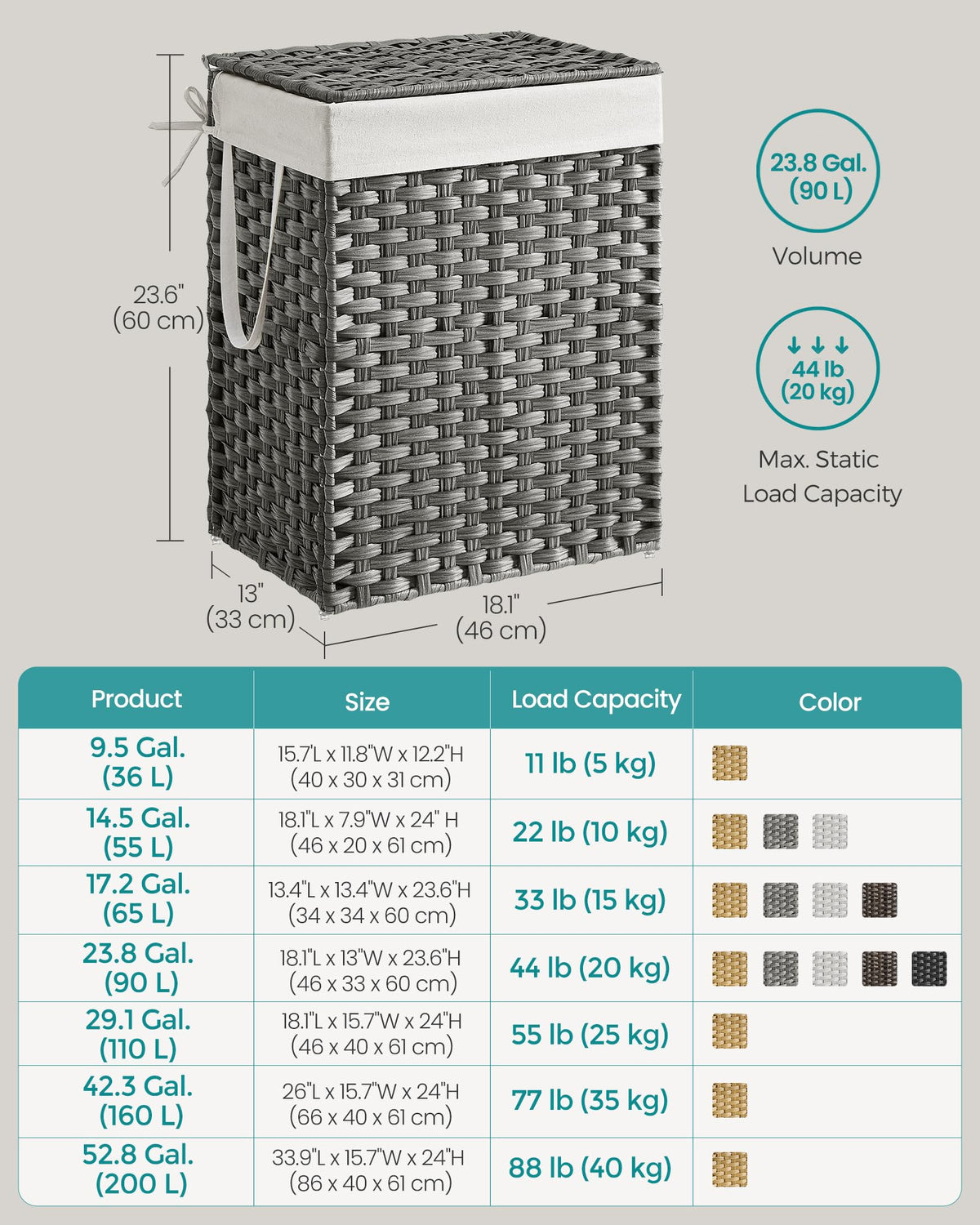 Laundry Hamper with Lid