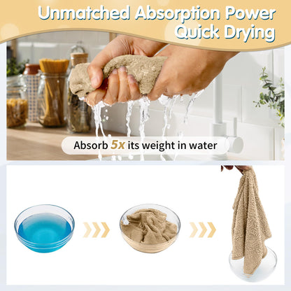 Beige Microfiber Cleaning Cloth (8 Count)
