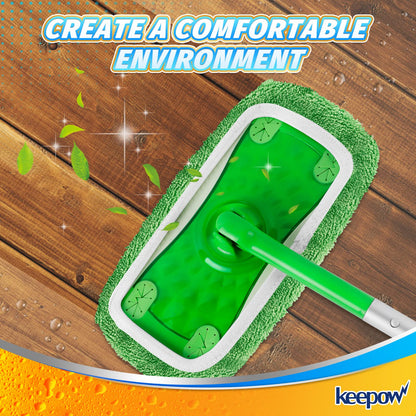 Reusable Wet Pads Compatible with Swiffer Sweeper Mop (16 Count)