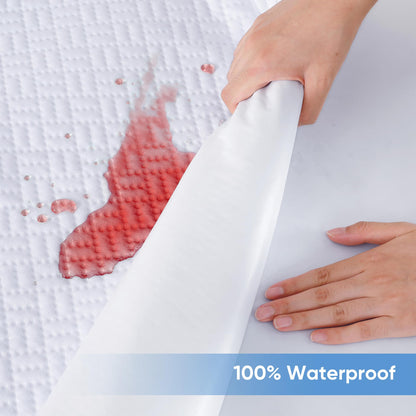 Cooling Waterproof Mattress Protector Queen Size