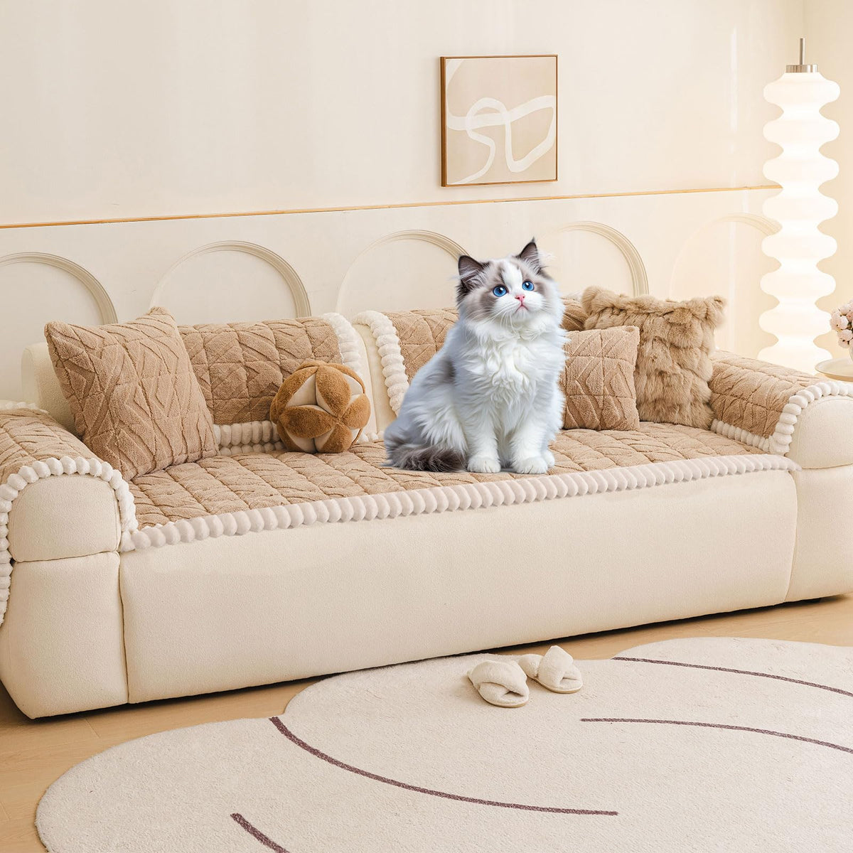 Plush Couch Protector for Dogs Washable (3 Ounce)