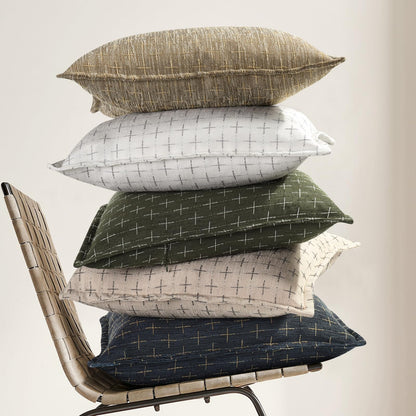 12x20 Pillow Covers Set of 2 Soft Polyester Textured Pillow Covers with Stylish Flange Edge Cozy Farmhouse Throw Pillows for Couch Bed Sofa Living Room (2 Count)
