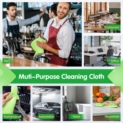 Sage Green Microfiber Cleaning Cloth (8 Count)
