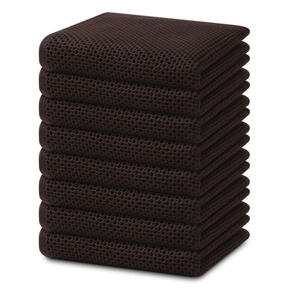 100% Cotton Waffle Weave Kitchen Dish Towels 8 (8 Count)