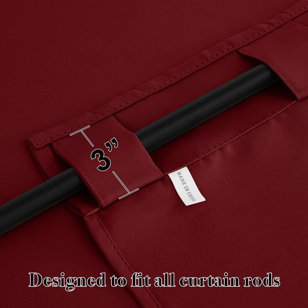 Blackout Curtains & Drapes for Bedroom 54 inches Long (2 Count)