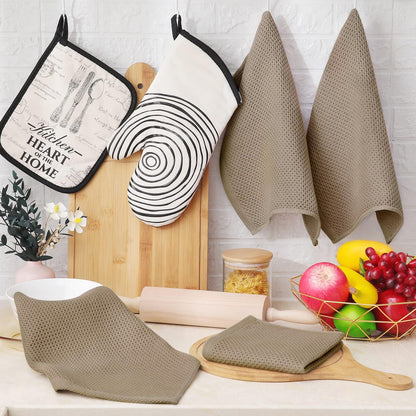 100% Cotton Waffle Weave Kitchen Dish Cloths 24 (24 Count)
