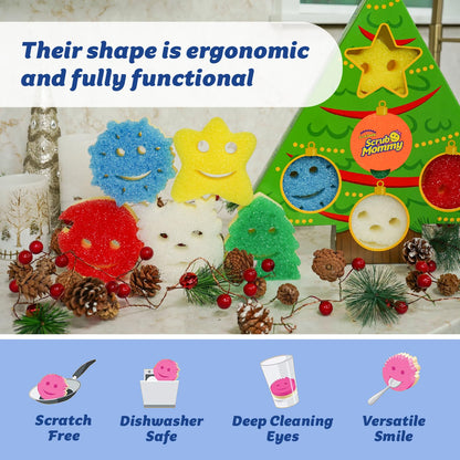 Scrub Mommy Holiday Christmas Tree Gift Box Set (2 Count)