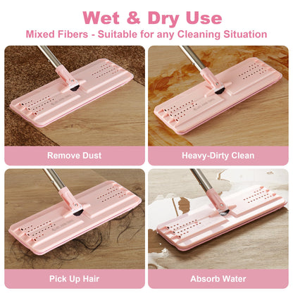 Microfiber Flat Mop Replacement Pads (4 Count)