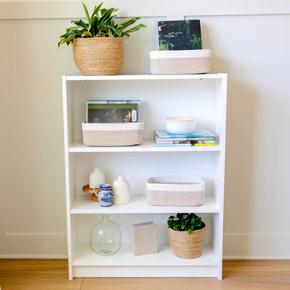 11.8"x8"x4.5” Storage Baskets for Shelves 3 Pack (3 Count)