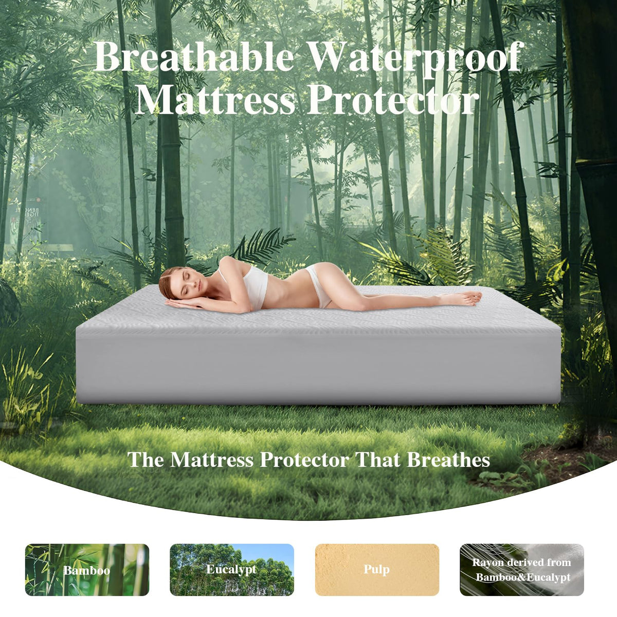2 Pack Twin Mattress Protector Waterproof