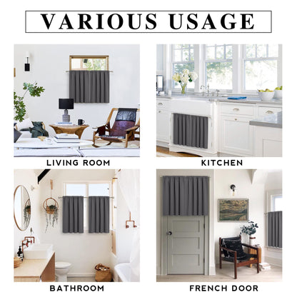 2 Panels Blackout Doorway Curtains (2 Count)