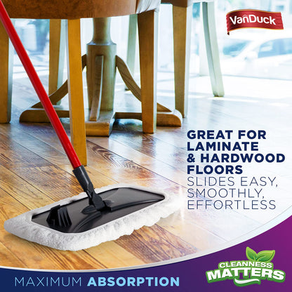 100% Cotton Terry Mop Pads 15x8 Inches (6 Count)