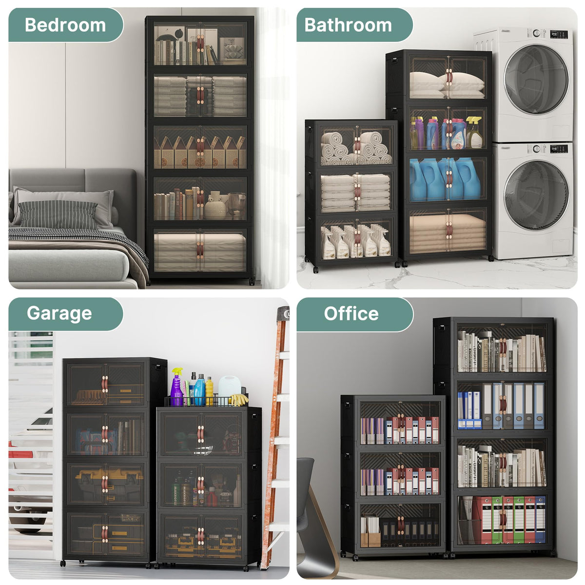 560QT Lockable Plastic Storage Bins