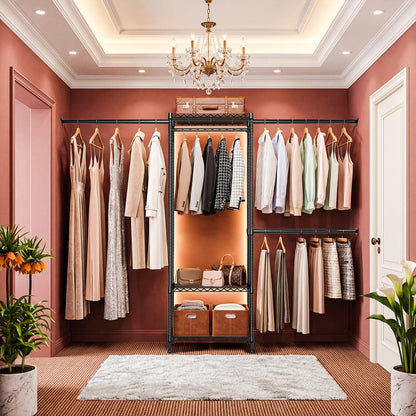 Heavy Duty Garment Rack Wire Clothes Rack for Hanging Clothes