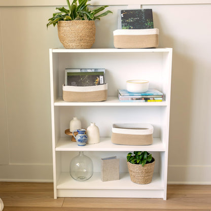 11.8"x8"x4.5” Storage Baskets for Shelves 3 Pack (3 Count)