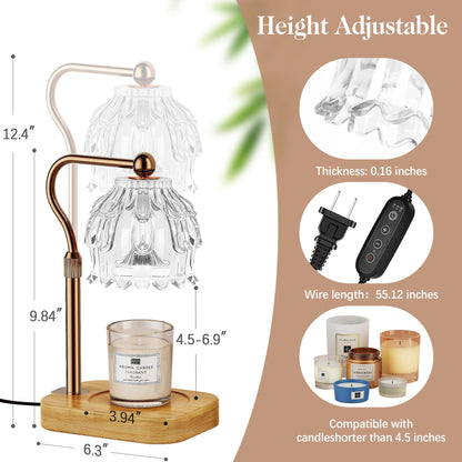 Candle Warmer Lamp with Timer Dimmer