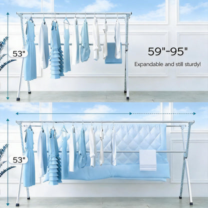 Clothes Drying Rack Folding Indoor Outdoor