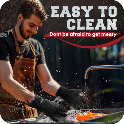 S Silicone Smoker BBQ Gloves (2 Count)
