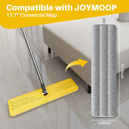 17.7 Inch Microfiber Mop Replacement Pads (2 Count)