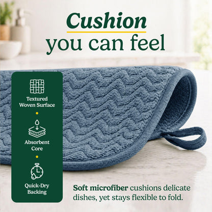 Cuisinart Dish Drying Mat for Kitchen Counter (2 Count)