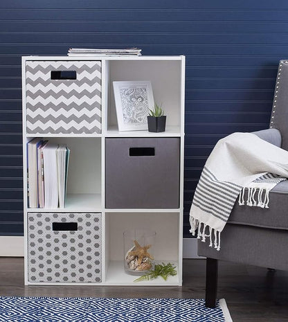 DII Poly-Cube Storage Collection Hard Sided, Collapsible Solid, Large, Gray